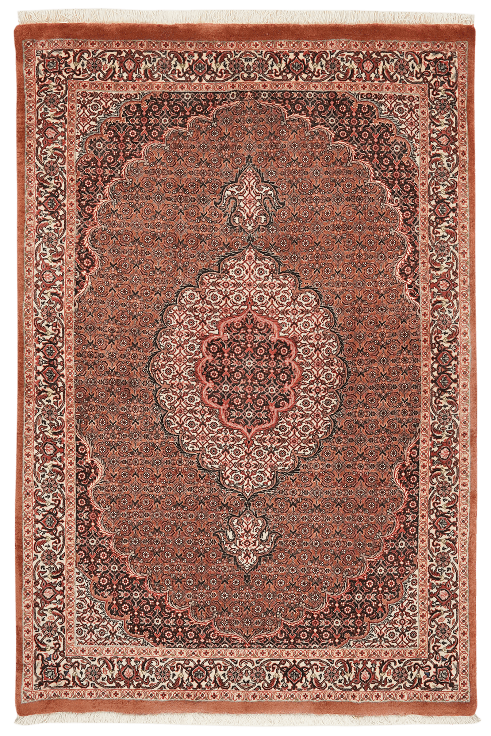 Bidjar Bookan — Hand-knotted, 109x160 cm, Red, 100% Virgin Wool | Main view