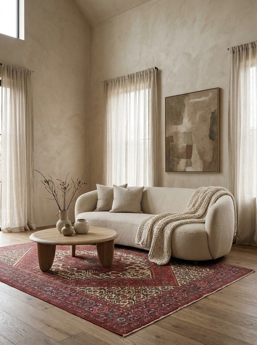 Goltuk — Handgefertigt, 215x132 cm, Blau, 100% Virgin Wool | Detail view