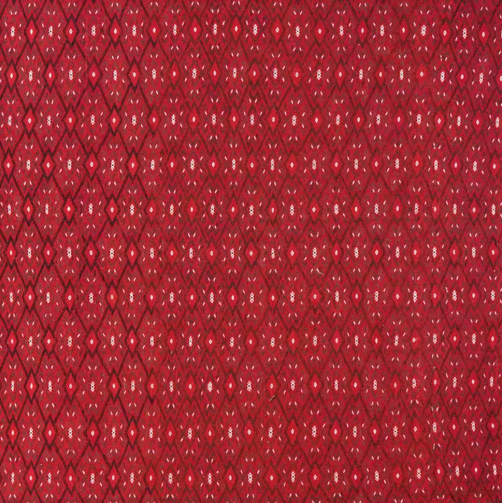 Kelim Turkman — Handmade, 233x332 cm, Red, 100% Virgin Wool | View 4