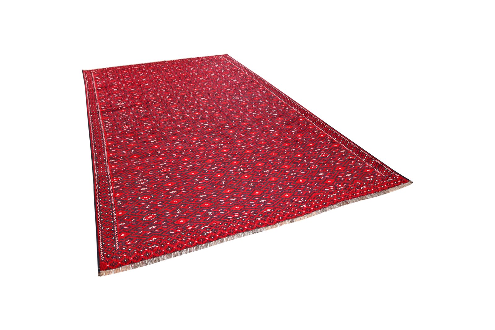 Kelim Turkman — Handmade, 223x315 cm, Multicolor, 100% Virgin Wool | View 5