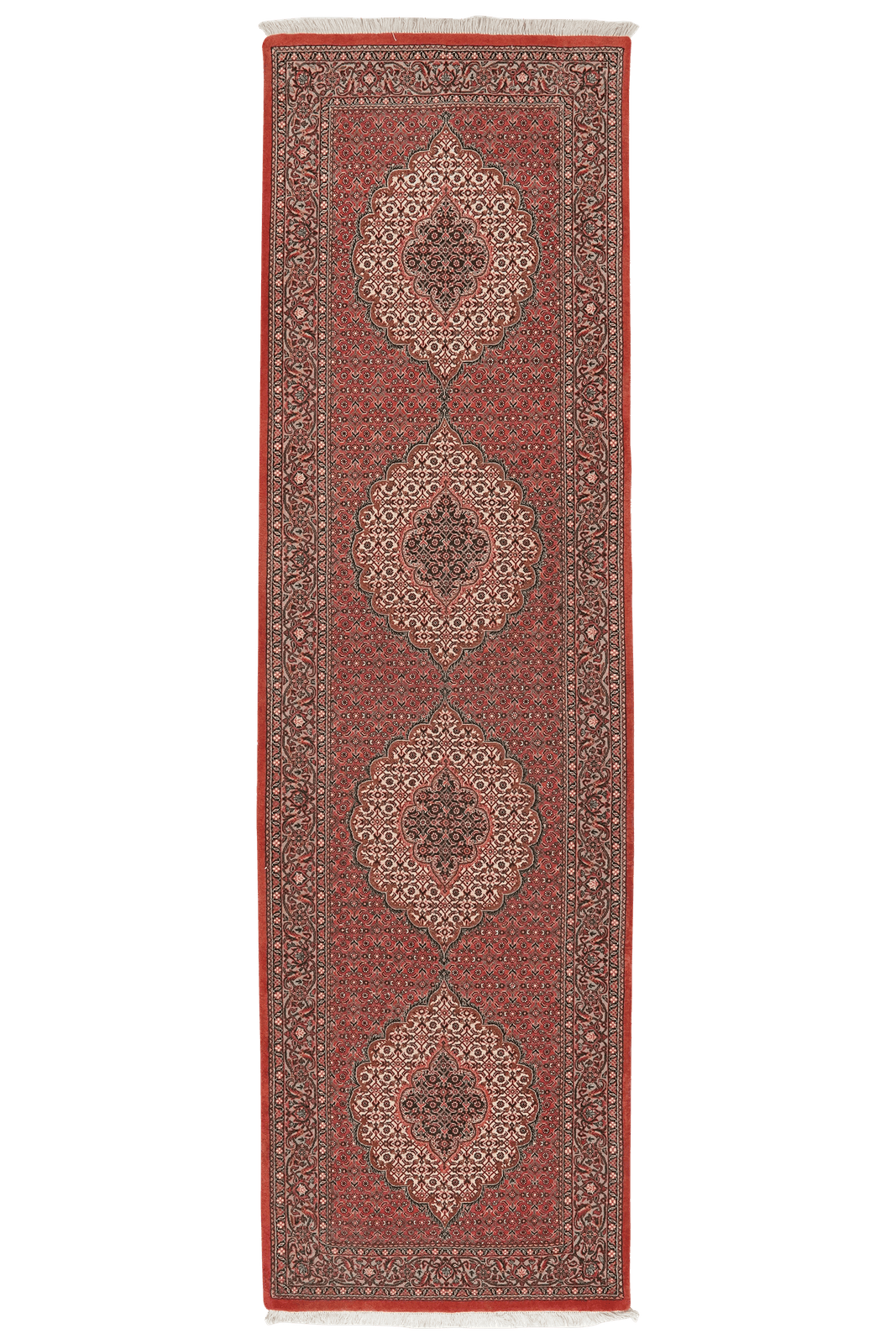 Bidjar Bookan — Hand-knotted, 89x308 cm, Red, 100% Virgin Wool | Main view