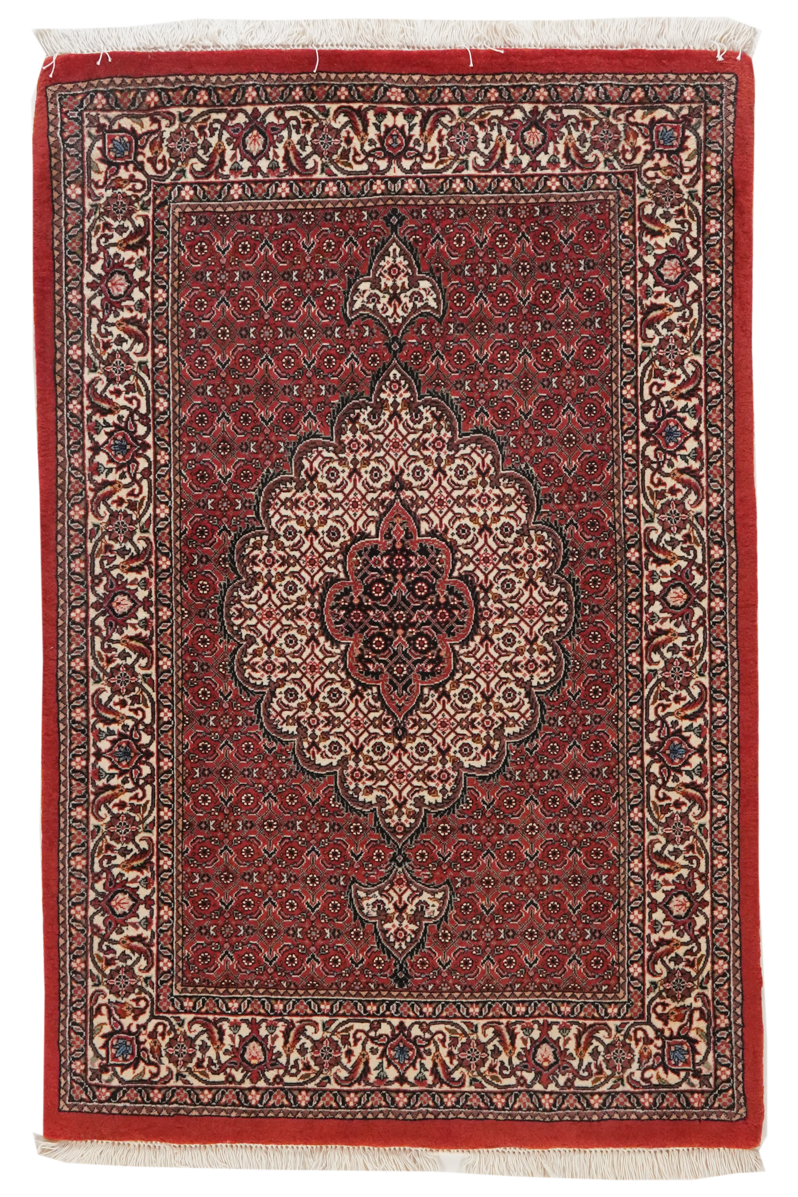 Bidjar Bookan — Handgefertigt, 131x85 cm, Beige, 95% Schurwolle, 5% Seide | Main view