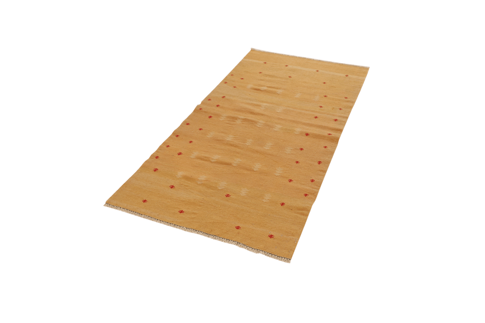 Kelim Gashgai — Handmade, 86x180 cm, Yellow, 100% Virgin Wool | View 5