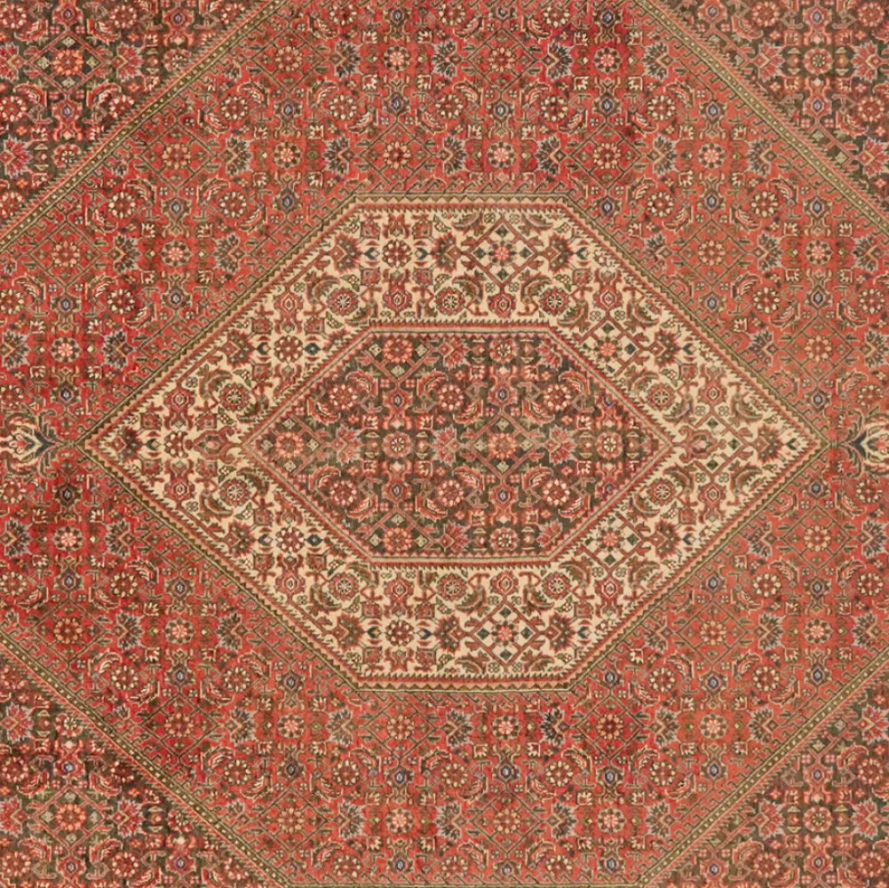 Bidjar Bookan — Hand-knotted, 154x211 cm, Red, 95% Schurwolle, 5% Seide | View 4