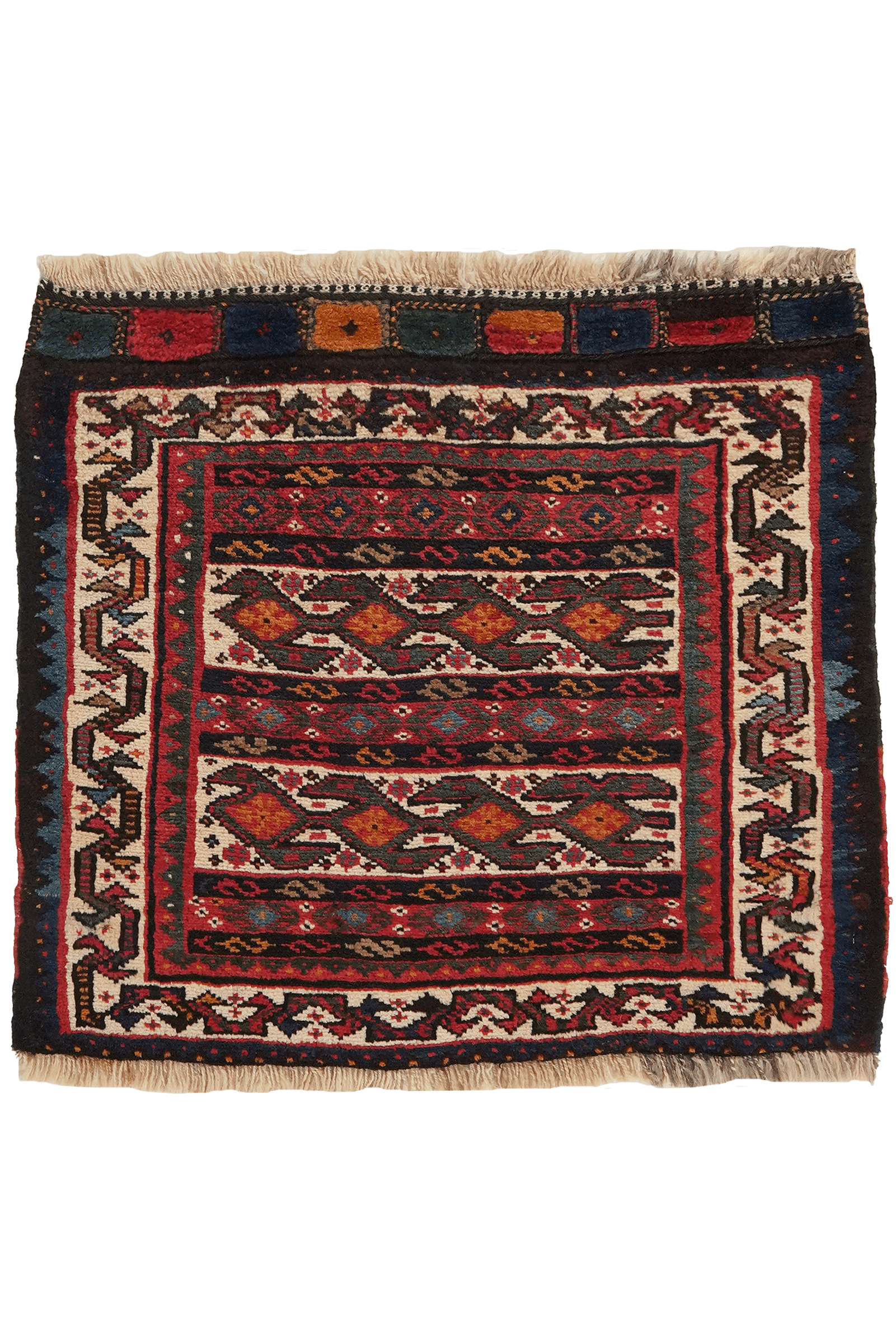 Veramin — Hand-knotted, 59x71 cm, Multicolor, 100% Virgin Wool | Main view