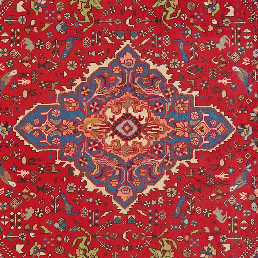 Abadeh — Hand-knotted, 157x210 cm, Red, 100% Virgin Wool | View 4