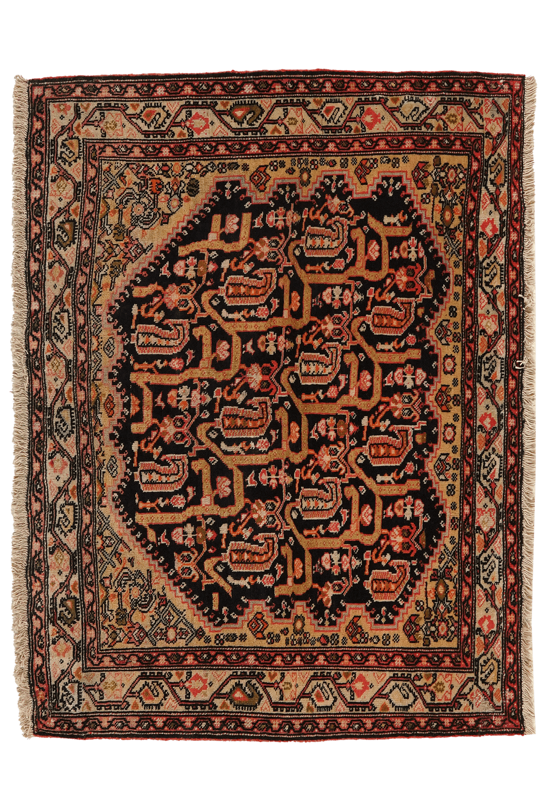 Farahan — Hand-knotted, 100x74 cm, Blue, 100% Virgin Wool | Main view