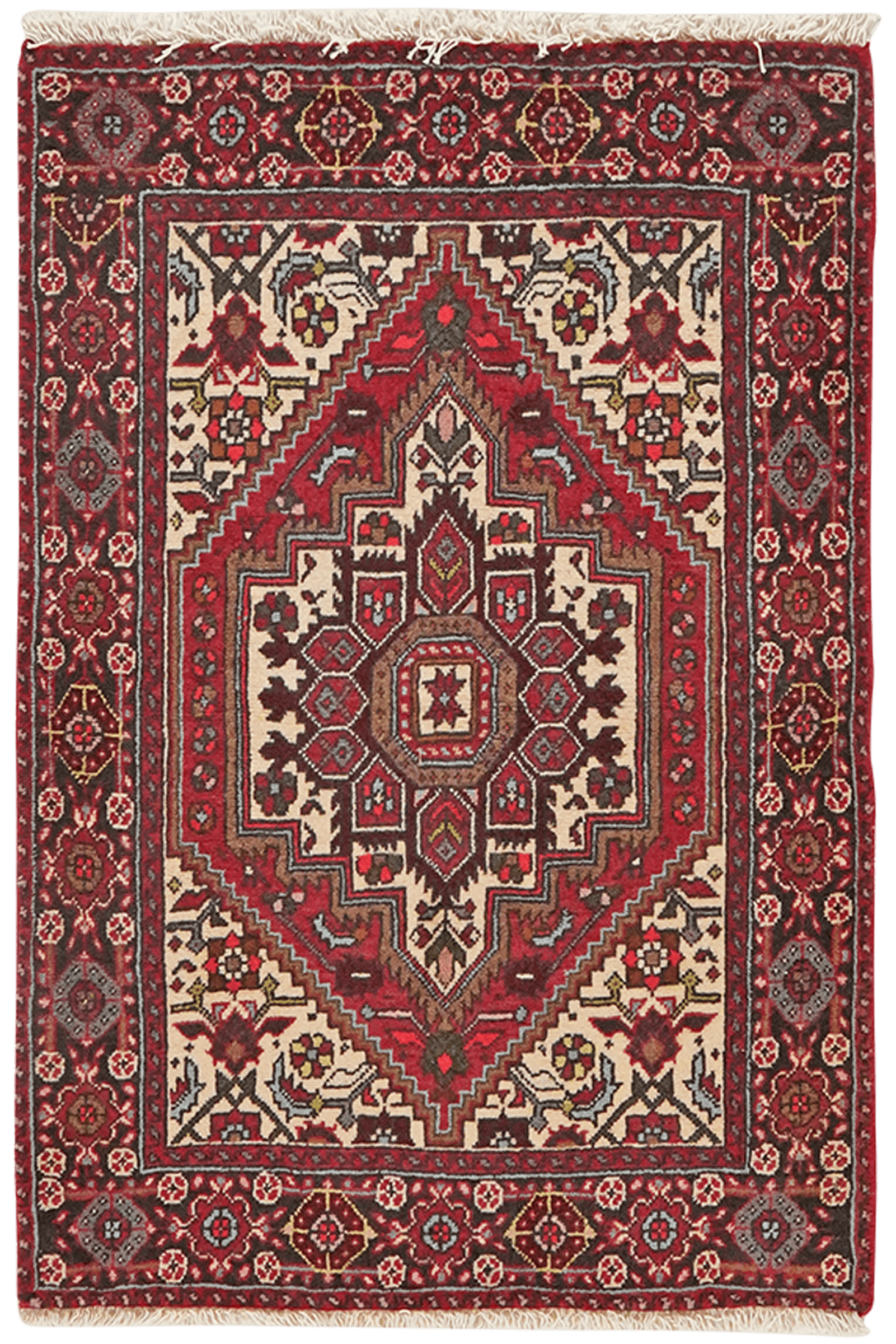 Goltuk — Hand-knotted, 57x87 cm, Red, 100% Virgin Wool | Main view