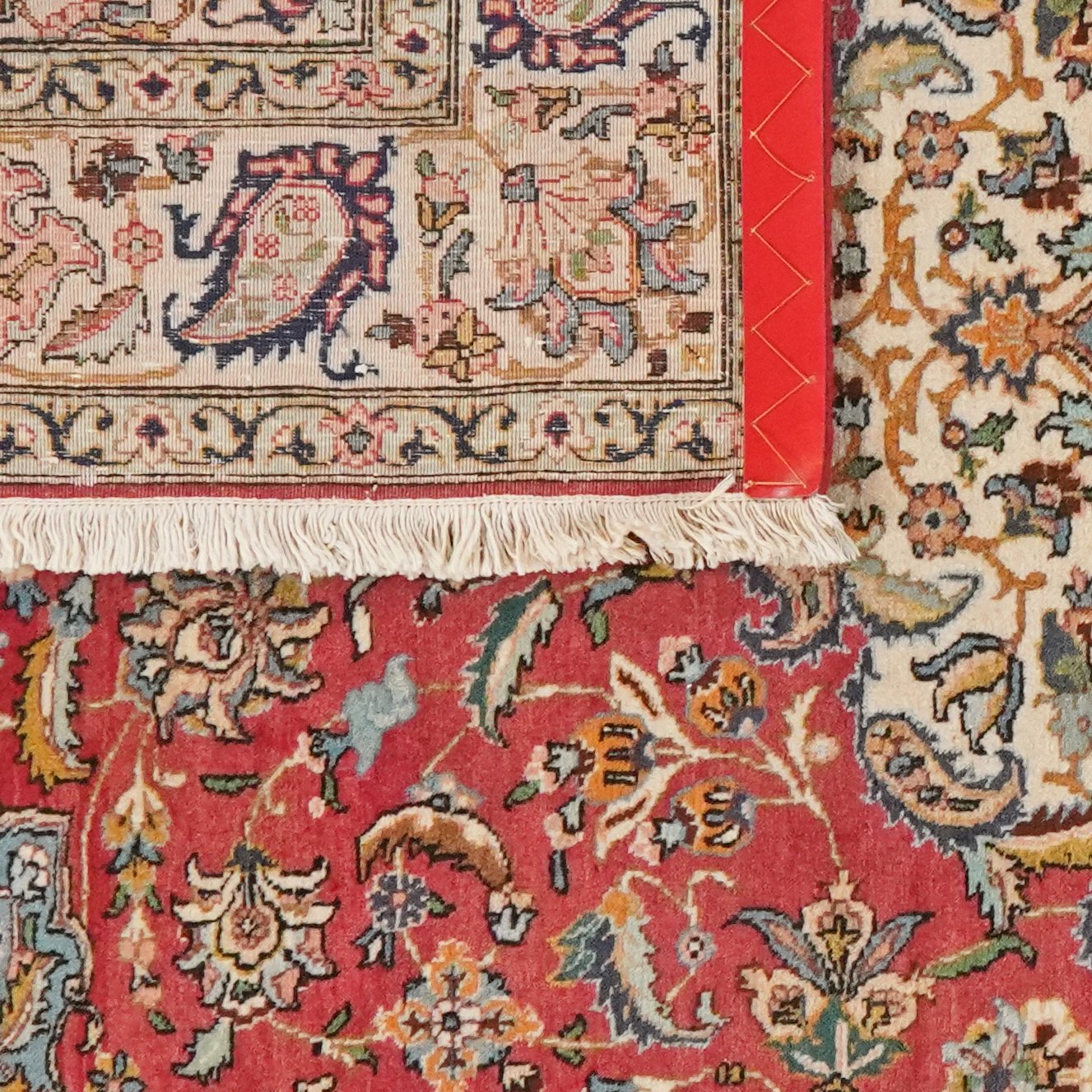 Tabriz Old — Hand-knotted, 142x213 cm, Red, 100% Virgin Wool | View 6