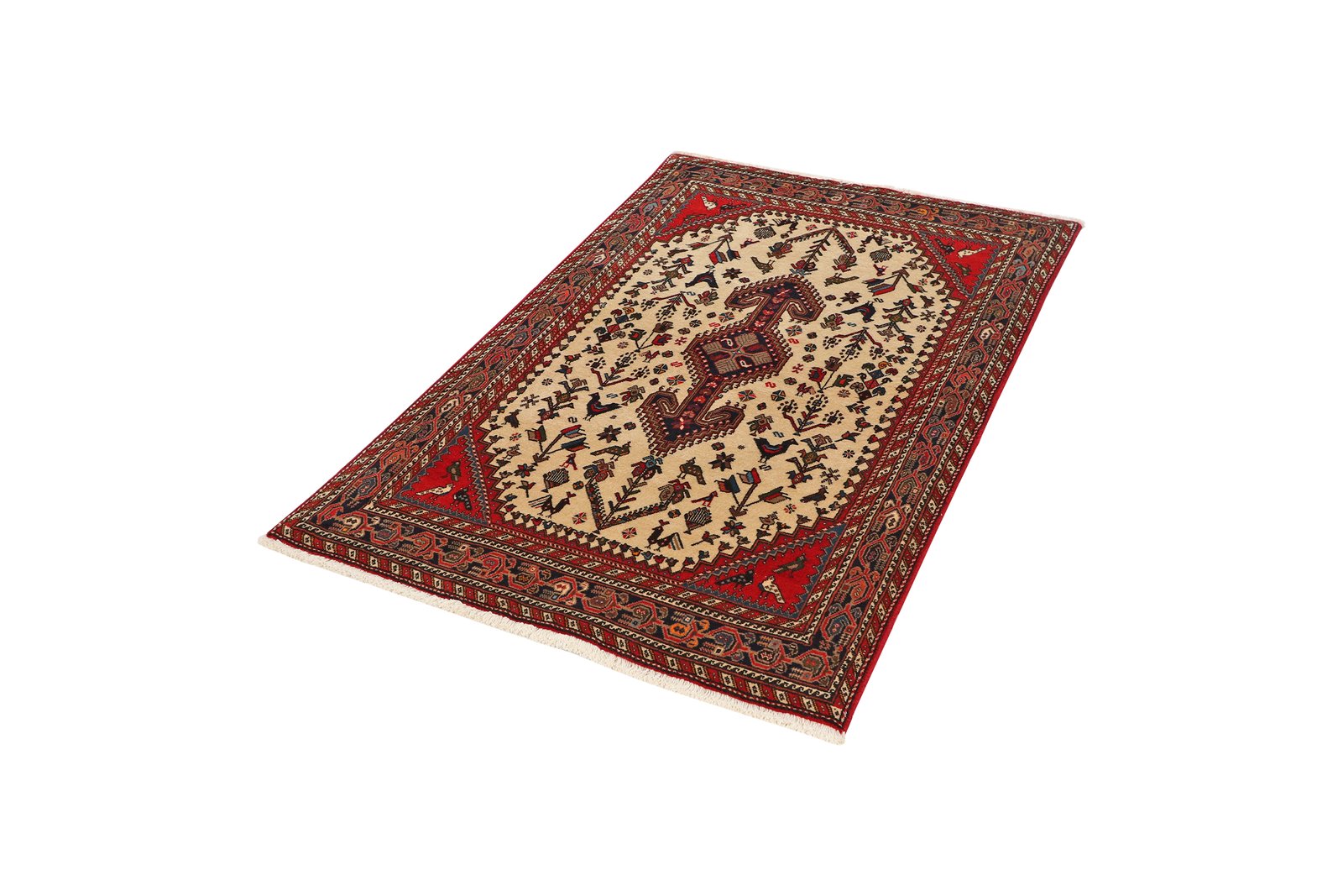 Nasrabad — Hand-knotted, 97x150 cm, Beige, 100% Virgin Wool | View 5