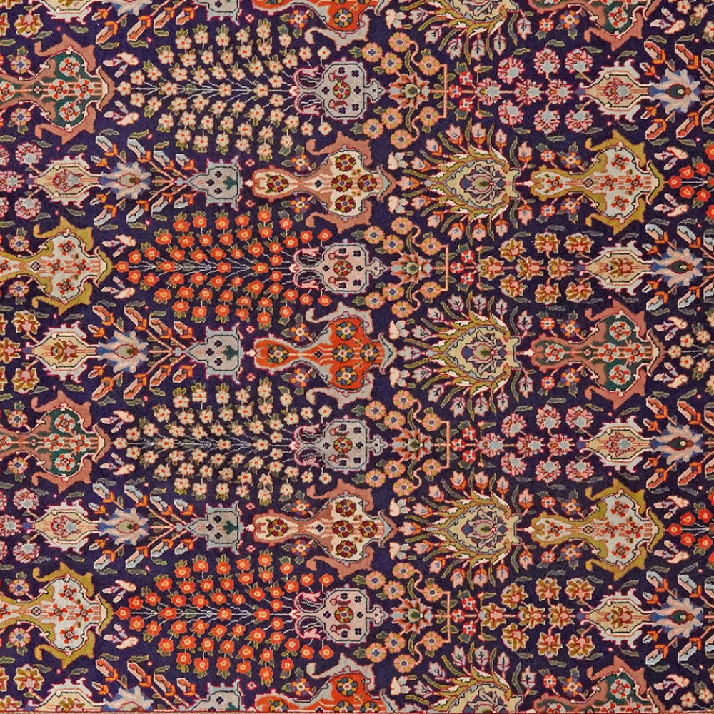 Tabriz Old — Hand-knotted, 200x298 cm, Blue, 100% Virgin Wool | View 4