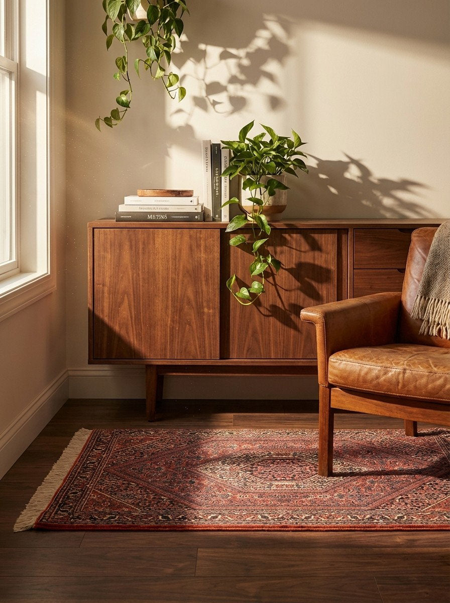 Bidjar Bookan — Handgefertigt, 114x73 cm, Beige, 100% Virgin Wool | Back view