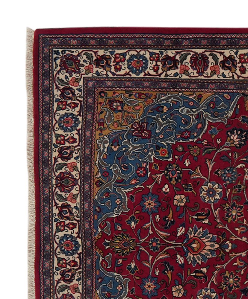 Ghiassabad — Hand-knotted, 134x215 cm, Red, 100% Virgin Wool | View 3