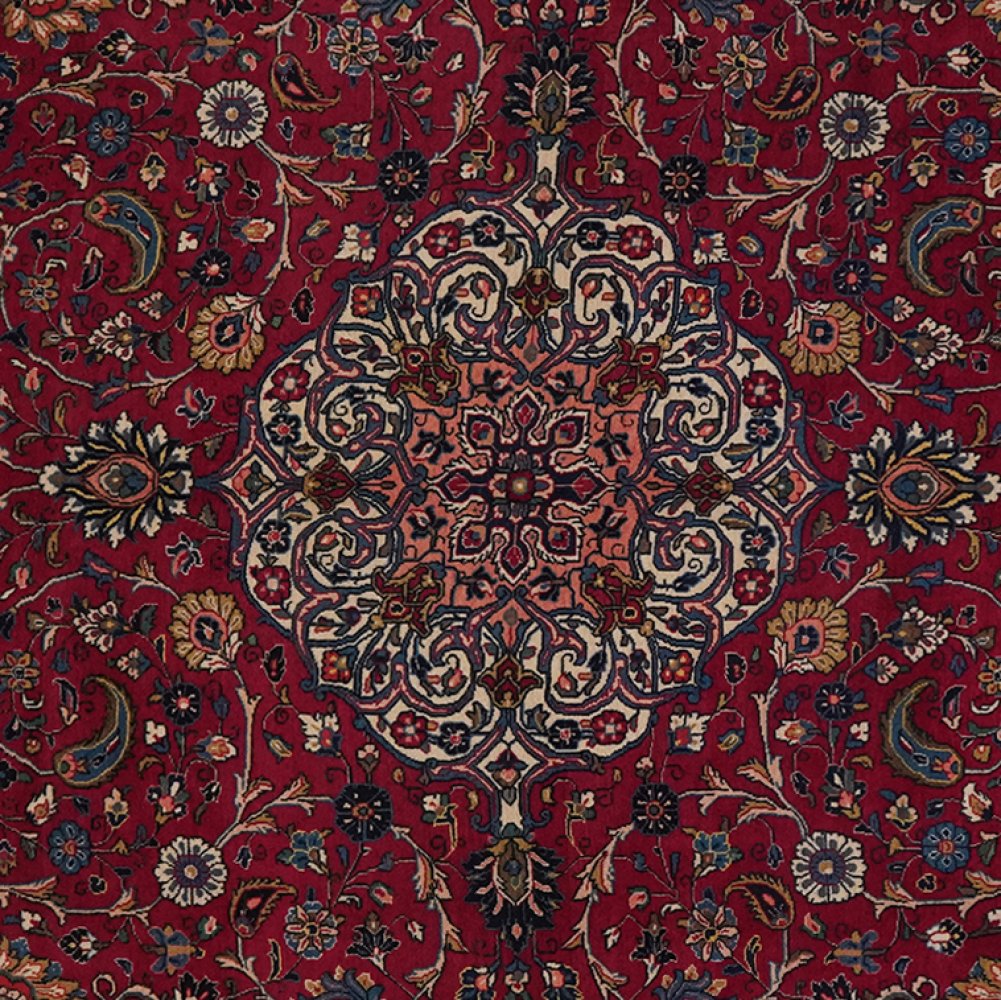 Ghiassabad — Hand-knotted, 134x215 cm, Red, 100% Virgin Wool | View 4