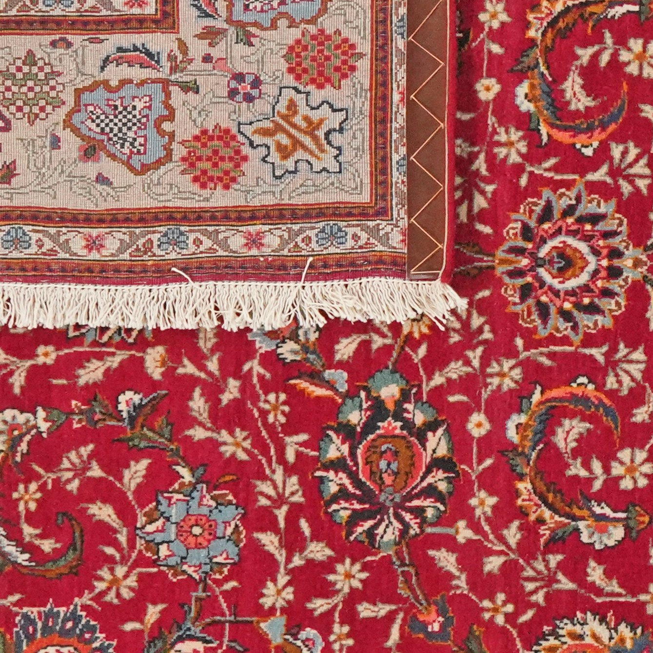 Kashan — Hand-knotted, 137x211 cm, Red, 100% Virgin Wool | View 6