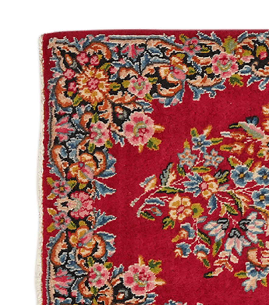 Yazd — Hand-knotted, 53x81 cm, Red, 100% Virgin Wool | View 3