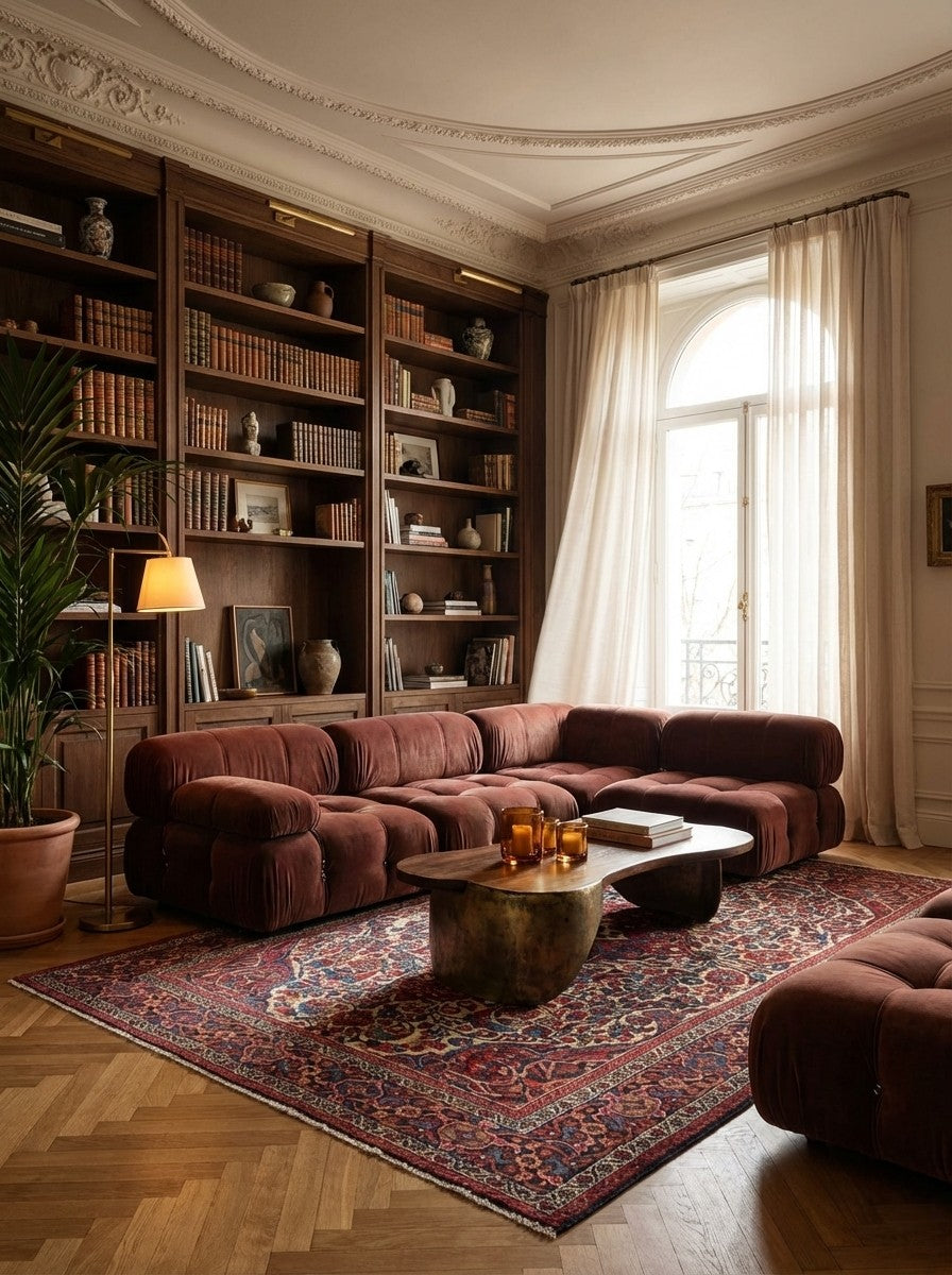 Bourtchalou — Hand-knotted, 154x210 cm, Beige, 100% Virgin Wool | Back view