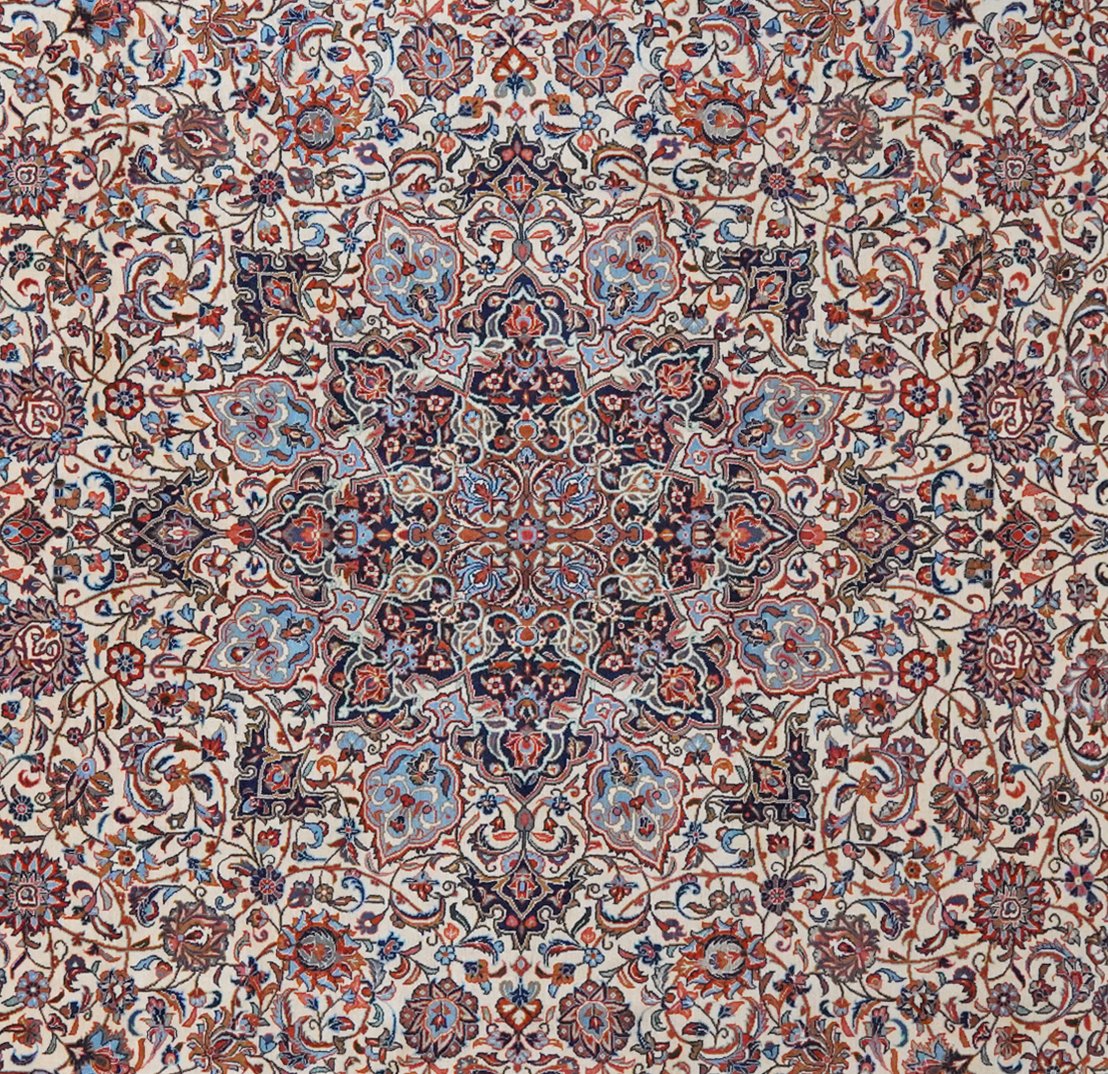 Sarough — Hand-knotted, 308x404 cm, Beige, 100% Virgin Wool | View 4