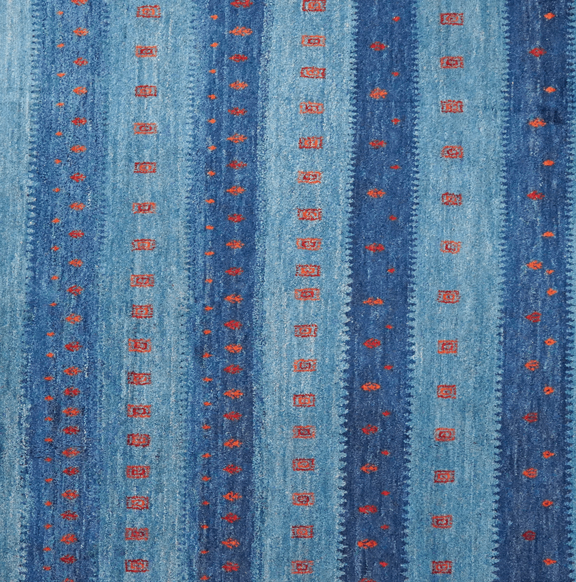 Gabbeh Sonnat — Hand-knotted, 195x292 cm, Blue, 100% Virgin Wool | View 4