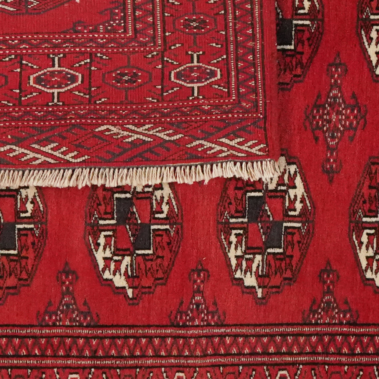 Turkman — Hand-knotted, 115x165 cm, Red, 100% Virgin Wool | View 6