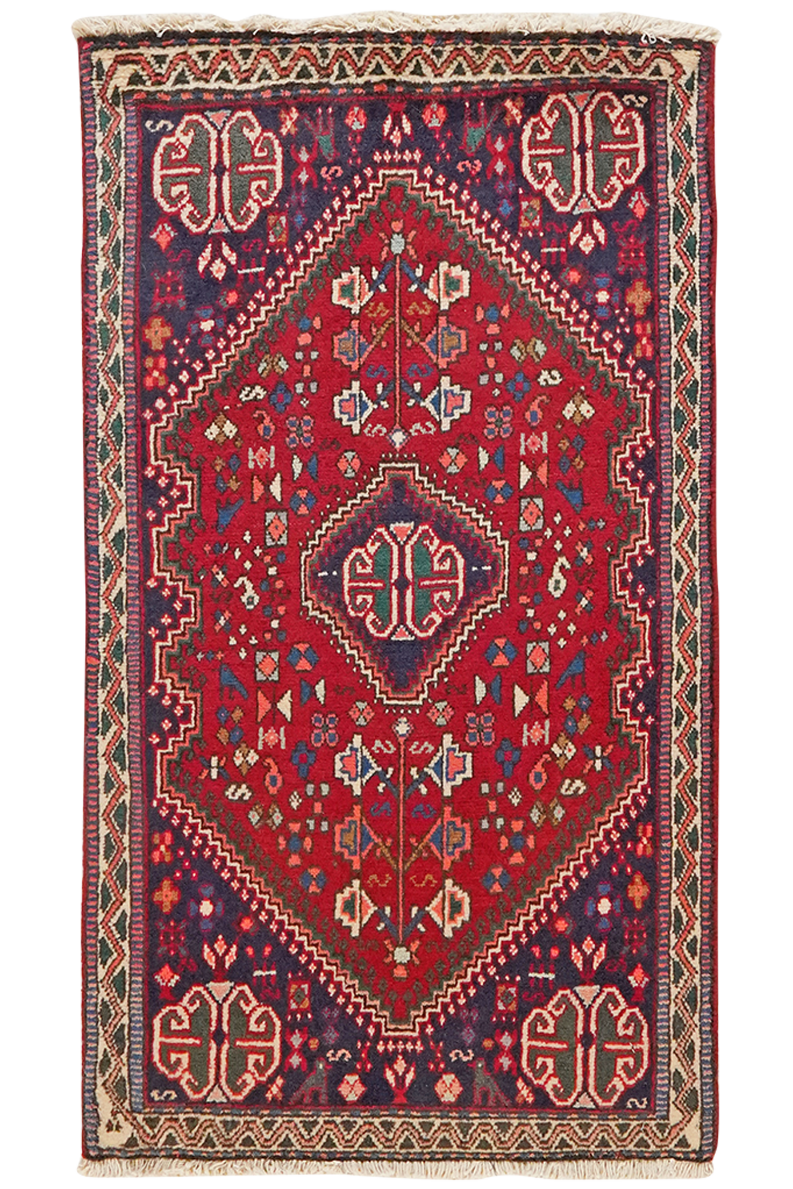 Abadeh — Handgefertigt, 103x58 cm, Beige, 100% Virgin Wool | Main view