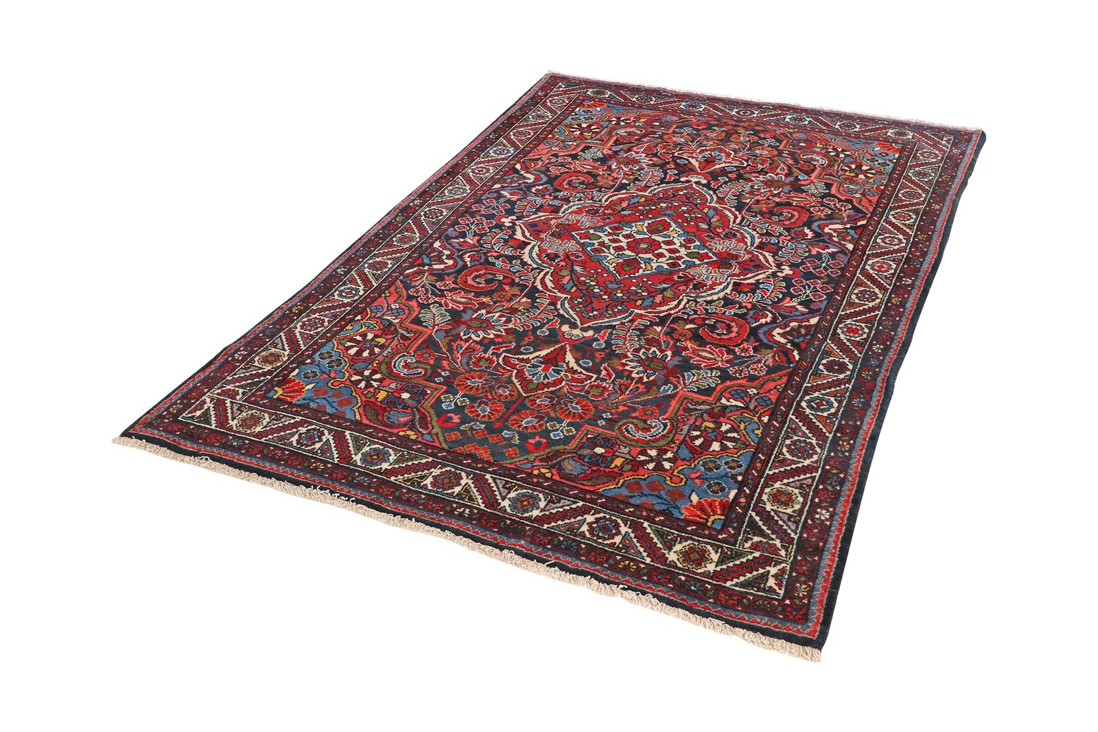 Bourtchalou — Hand-knotted, 135x208 cm, Blue, 100% Virgin Wool | View 5