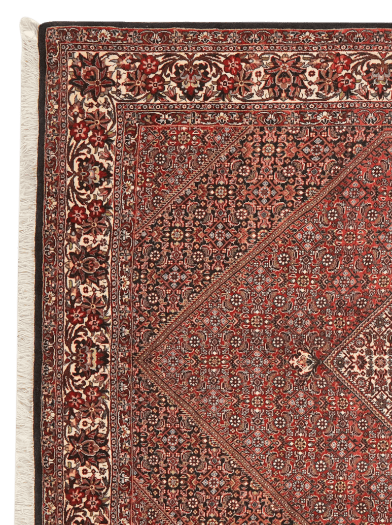 Bidjar Bookan — Hand-knotted, 145x227 cm, Red, 100% Virgin Wool | View 3