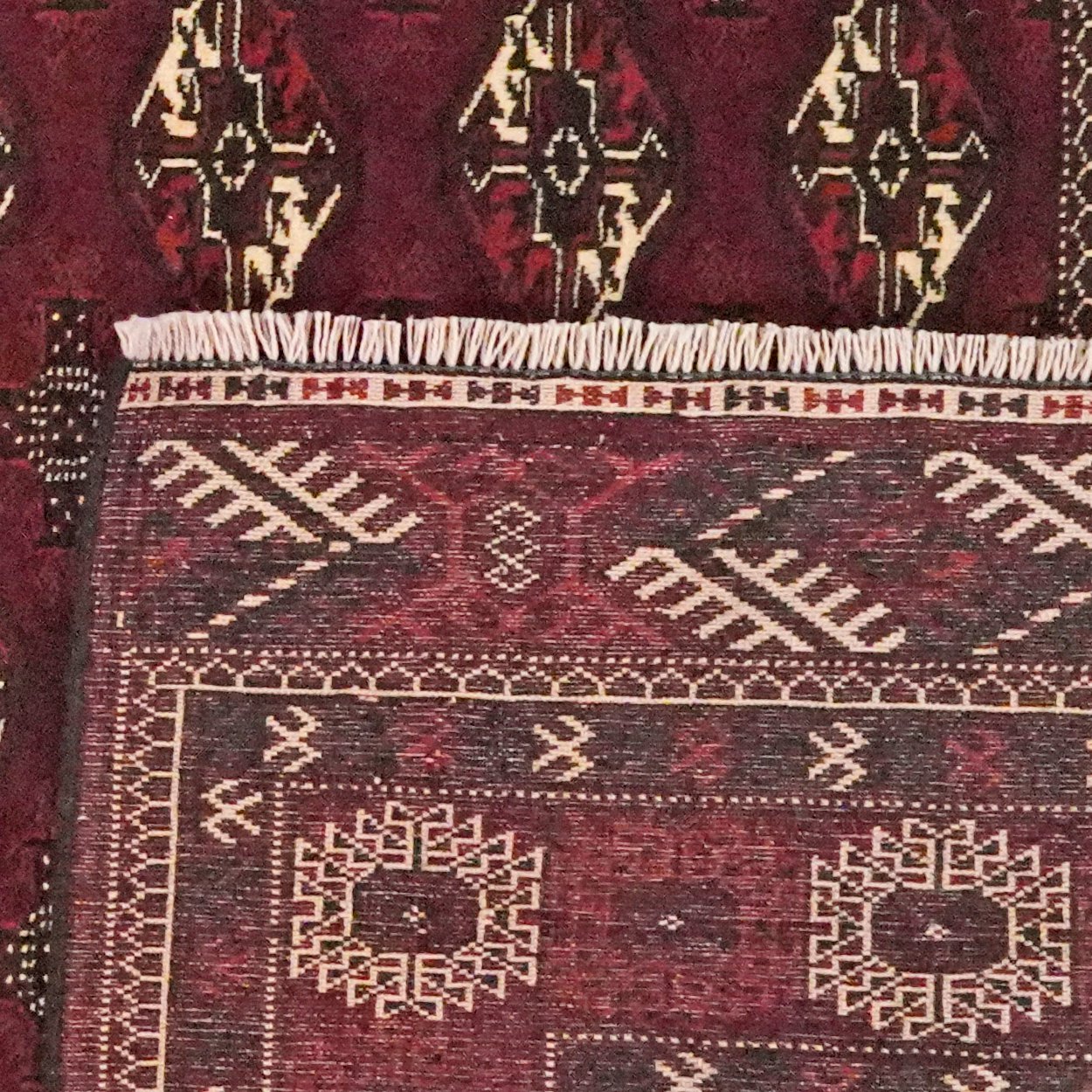 Turkman — Hand-knotted, 202x263 cm, Brown, 100% Virgin Wool | View 6