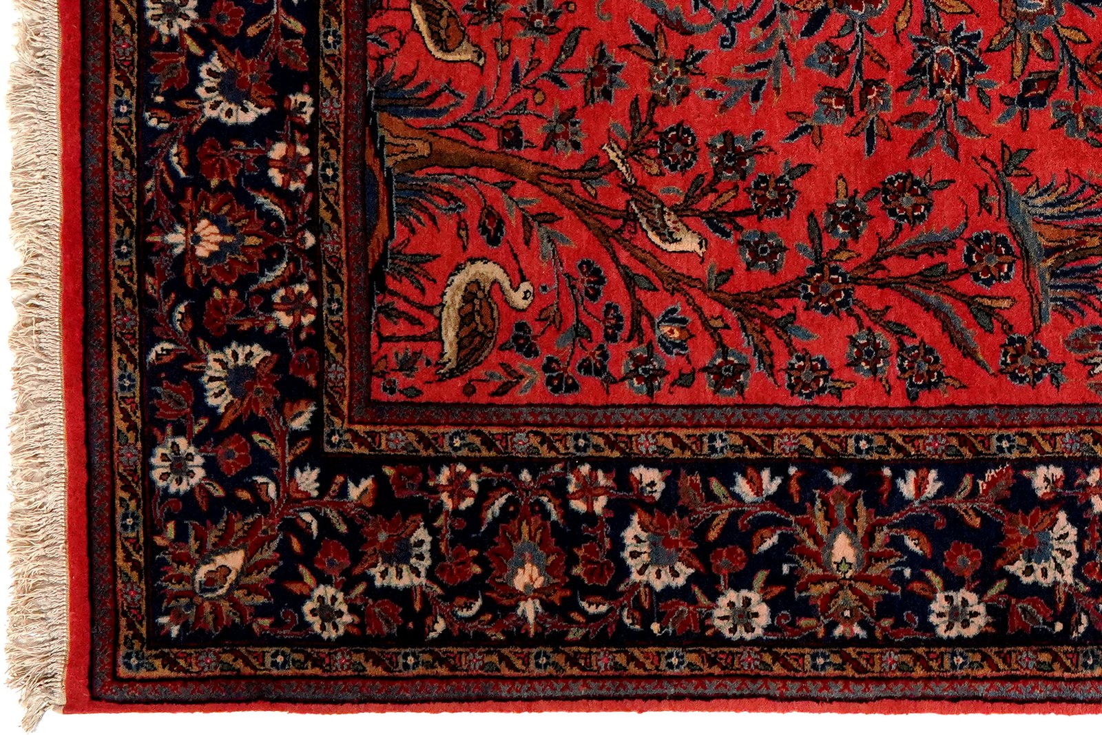 Ghazvin — Hand-knotted, 132x197 cm, Pink, 100% Virgin Wool | View 3