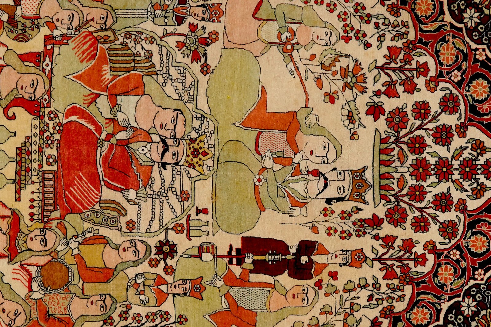 Teheran — Hand-knotted, 124x205 cm, Beige, 100% Virgin Wool | View 4