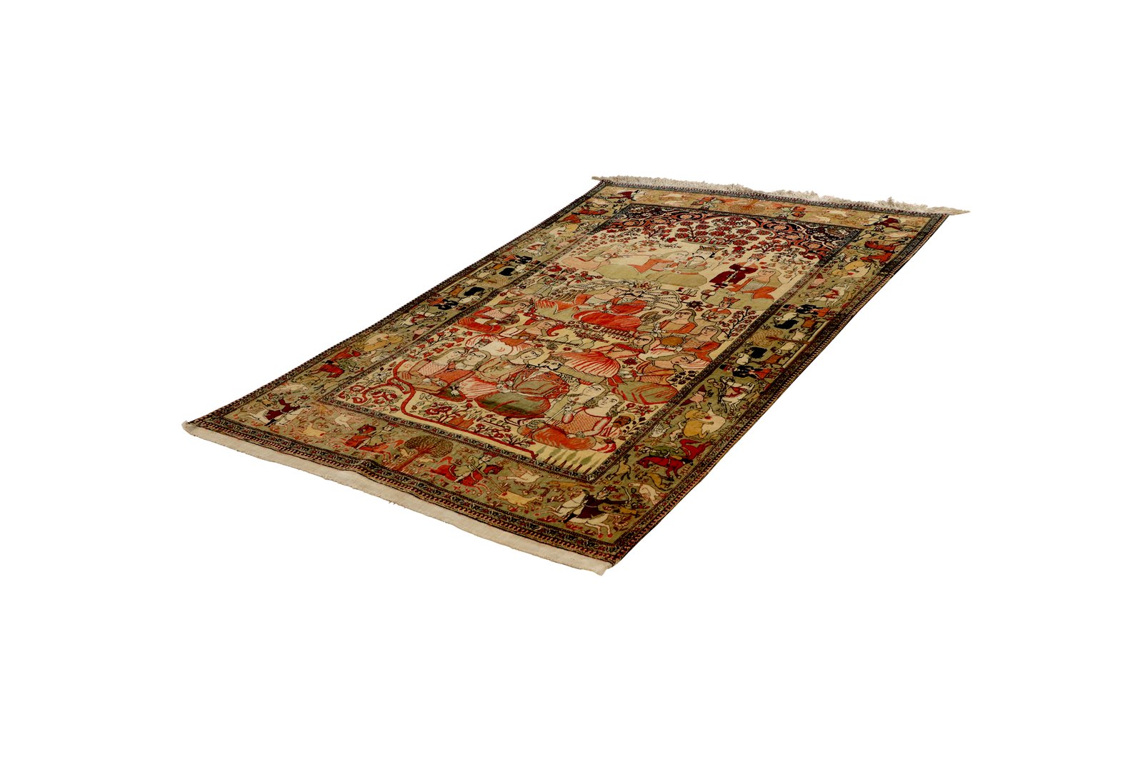 Teheran — Hand-knotted, 124x205 cm, Beige, 100% Virgin Wool | View 5
