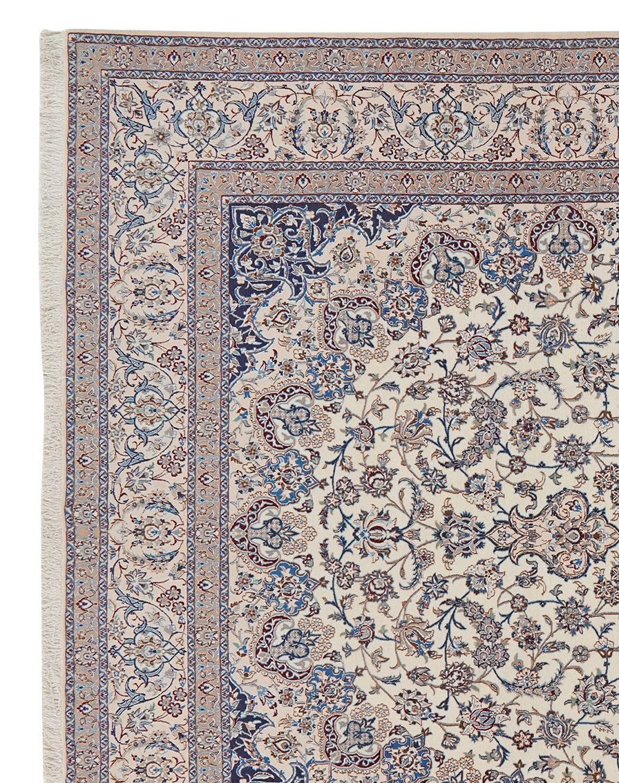 Nain 6La — Hand-knotted, 200x302 cm, Beige, 100% Virgin Wool | View 3