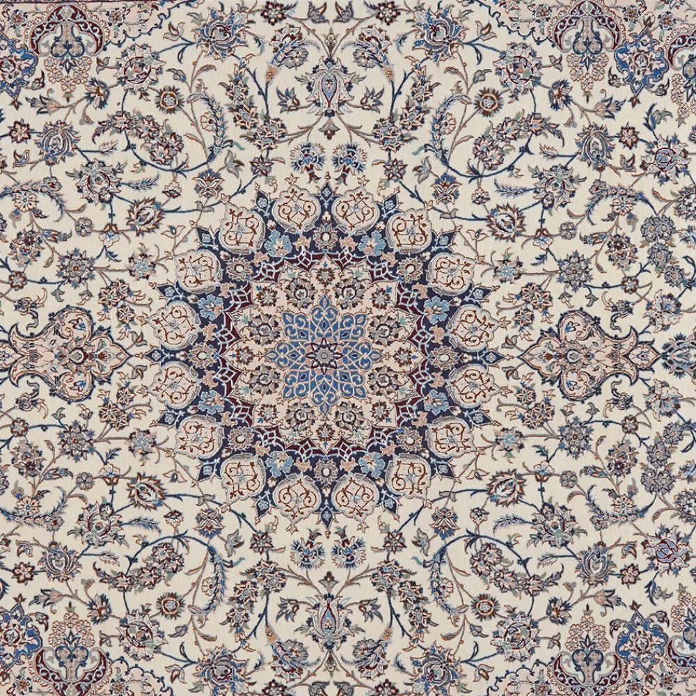 Nain 6La — Hand-knotted, 200x302 cm, Beige, 100% Virgin Wool | View 4