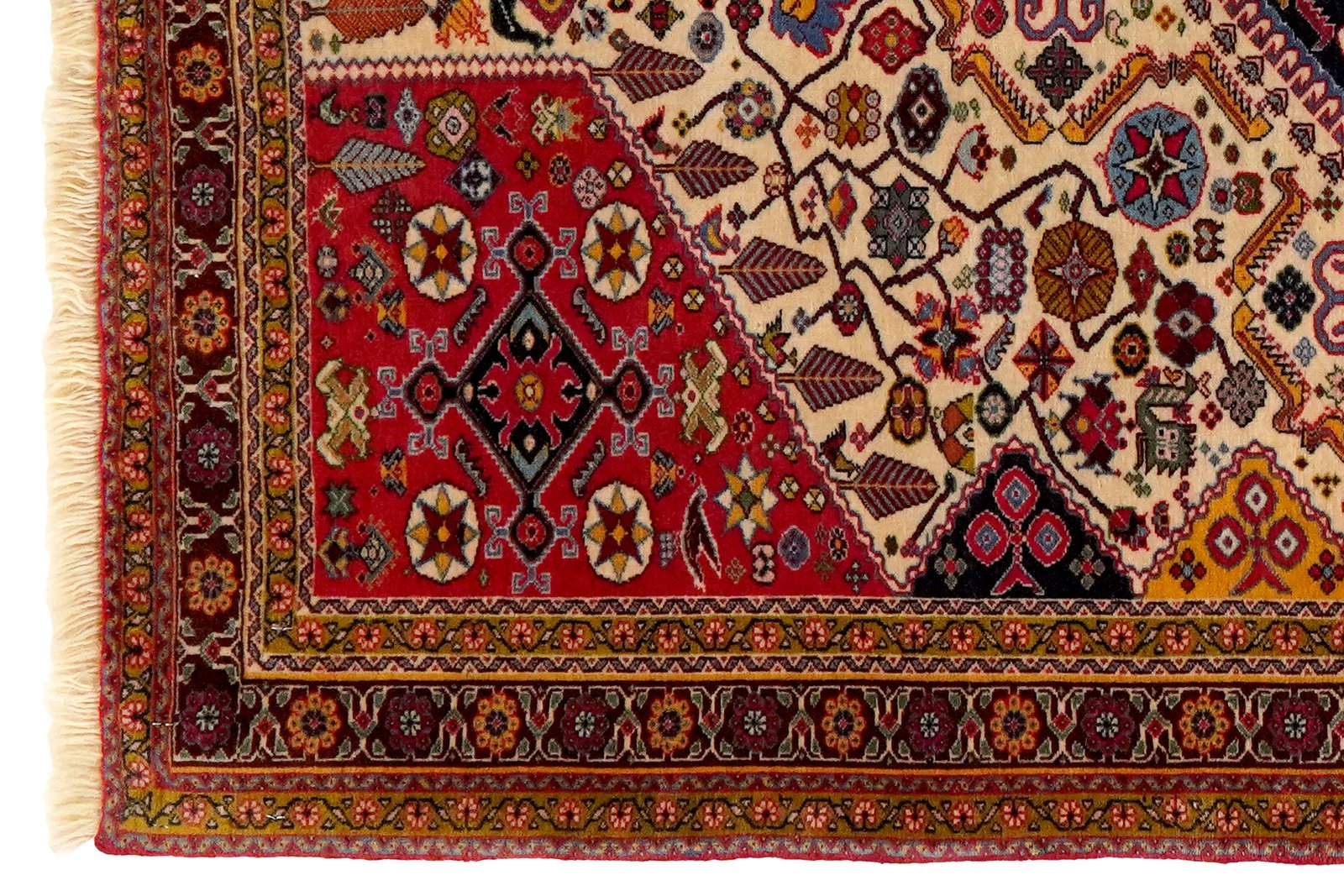 Kashkuli — Hand-knotted, 99x145 cm, Beige, 100% Virgin Wool | View 3