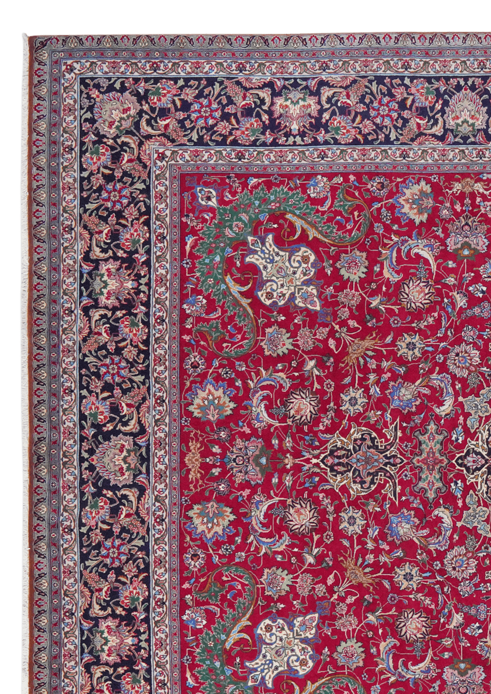 Tabriz Old — Hand-knotted, 295x392 cm, Red, 100% Virgin Wool | View 3