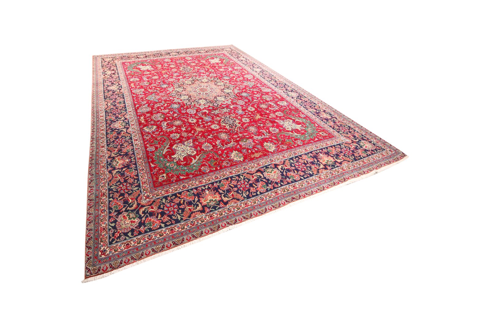 Tabriz Old — Hand-knotted, 295x392 cm, Red, 100% Virgin Wool | View 5