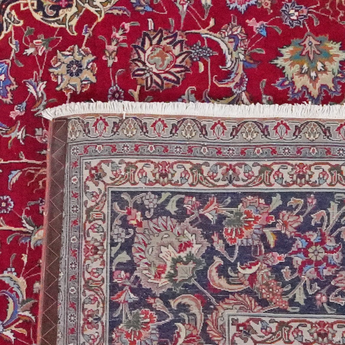 Tabriz Old — Hand-knotted, 295x392 cm, Red, 100% Virgin Wool | View 6
