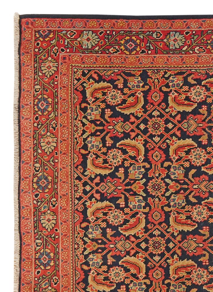 Mohadjeran — Hand-knotted, 132x198 cm, Blue, 100% Virgin Wool | View 3
