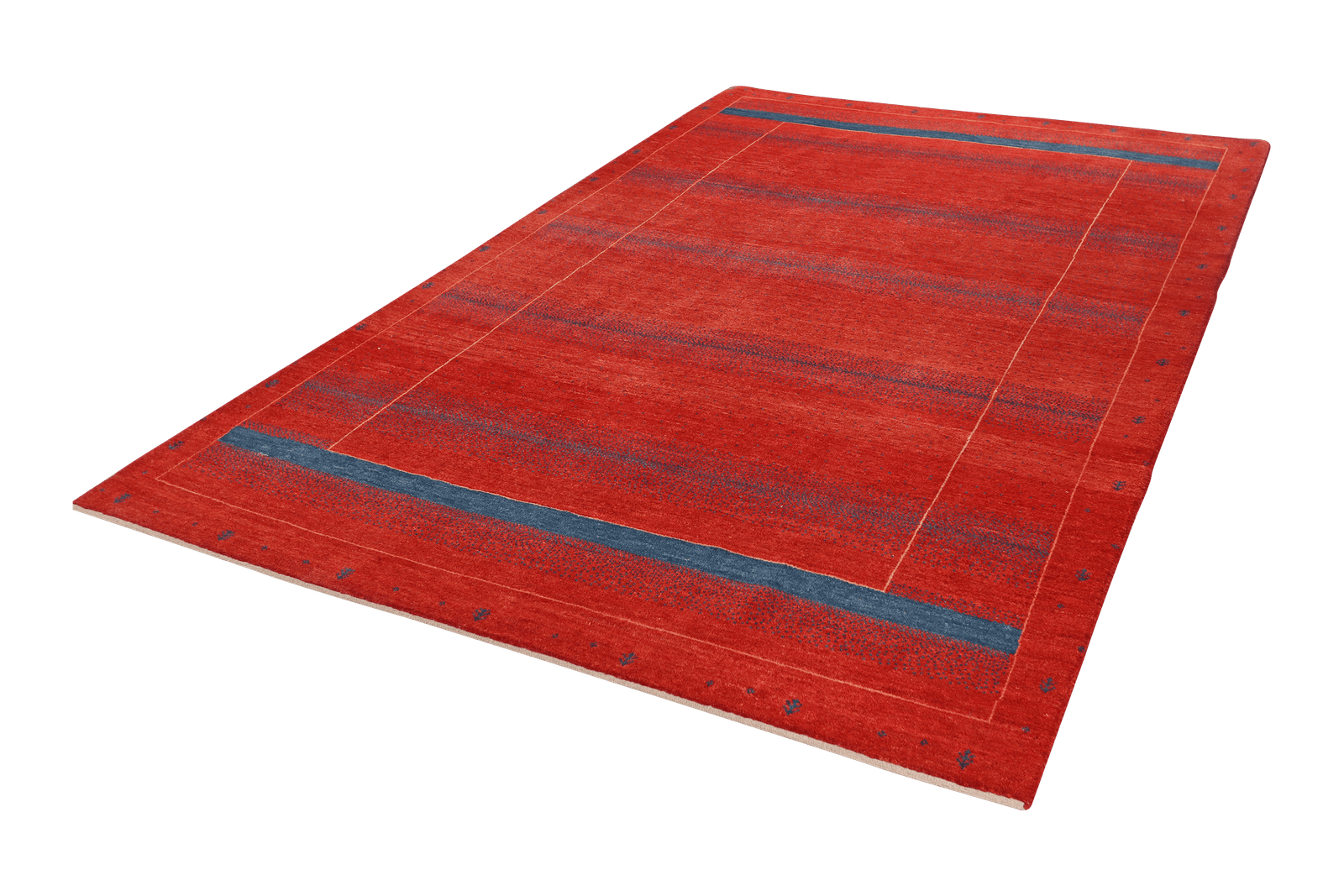 Gabbeh — Hand-knotted, 192x299 cm, Red, 100% Virgin Wool | View 5