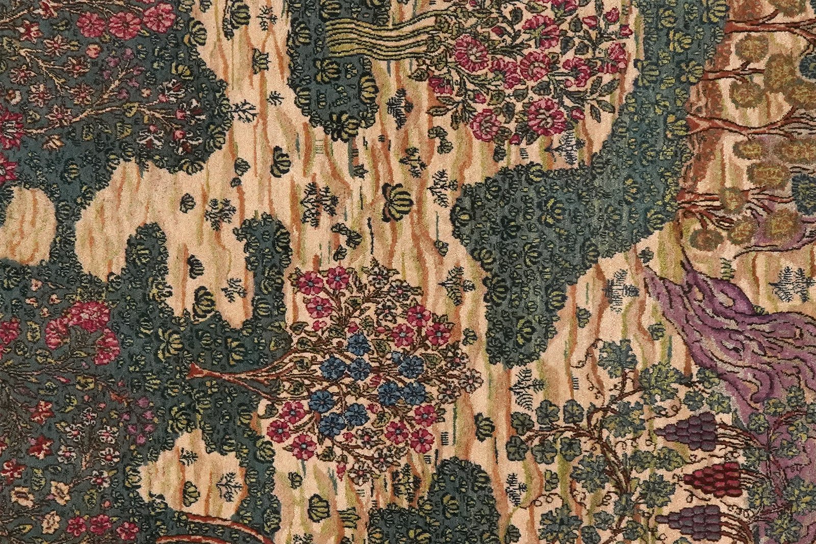 Ravar — Hand-knotted, 150x247 cm, Green, 100% Virgin Wool | View 4