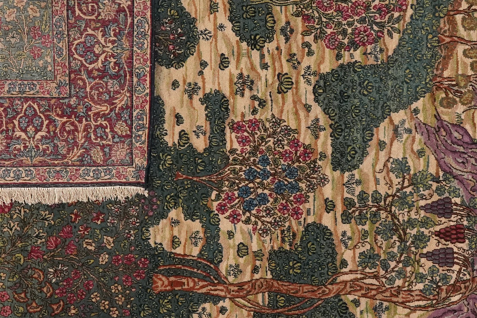 Ravar — Hand-knotted, 150x247 cm, Green, 100% Virgin Wool | View 5