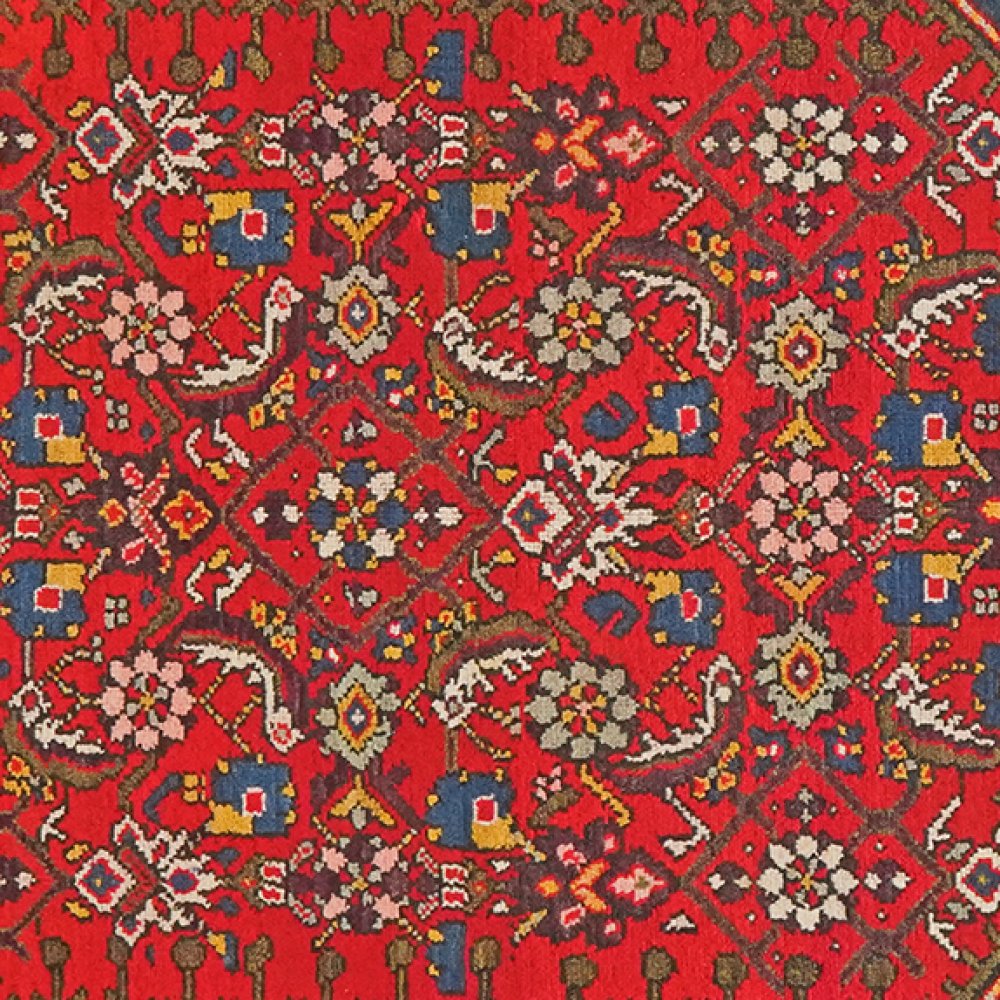 Malayer — Hand-knotted, 130x200 cm, Red, 100% Virgin Wool | View 4