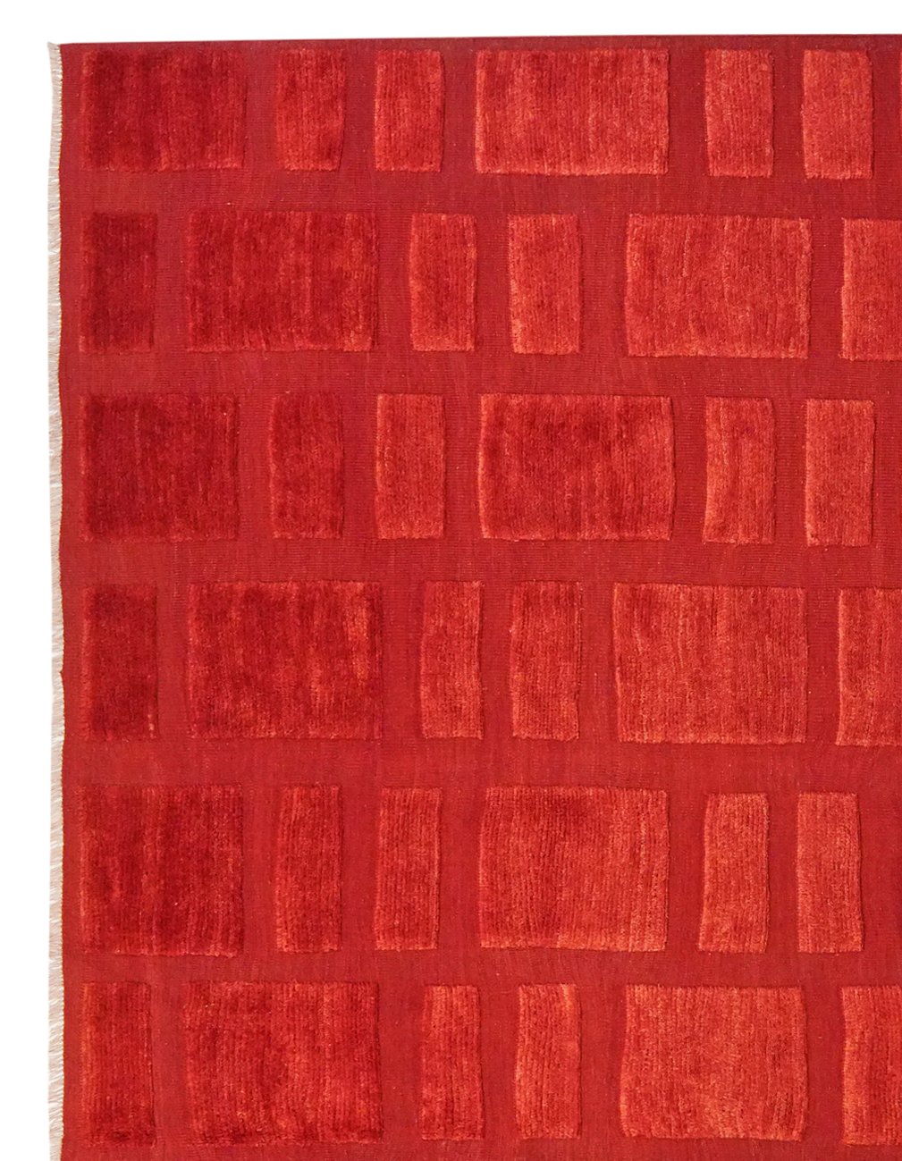 Kelim Gabbeh — Handmade, 242x323 cm, Red, 100% Virgin Wool | View 3