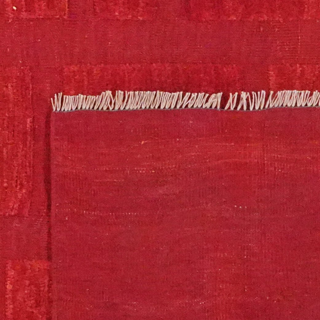 Kelim Gabbeh — Handmade, 242x323 cm, Red, 100% Virgin Wool | View 6