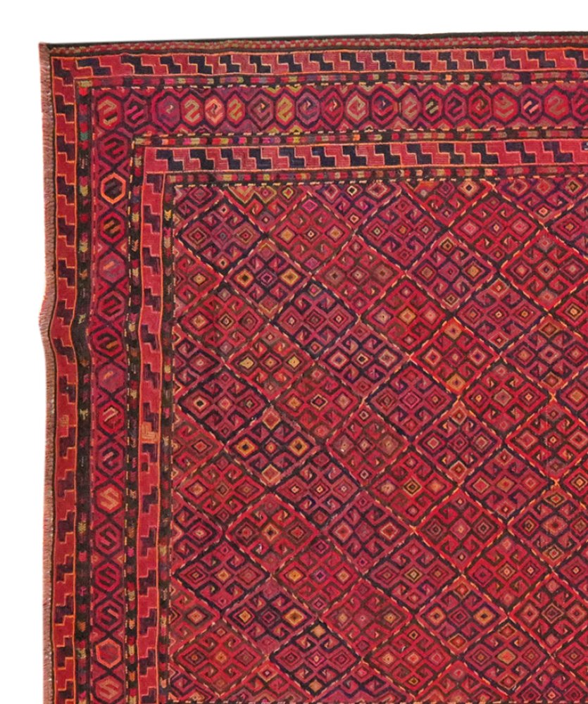 Kelim Kordi Old — Handmade, 173x370 cm, Multicolor, 100% Virgin Wool | View 3