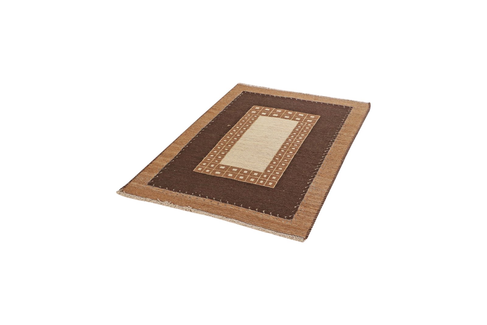 Kelim Gashgai — Handmade, 102x148 cm, Brown, 100% Virgin Wool | View 5