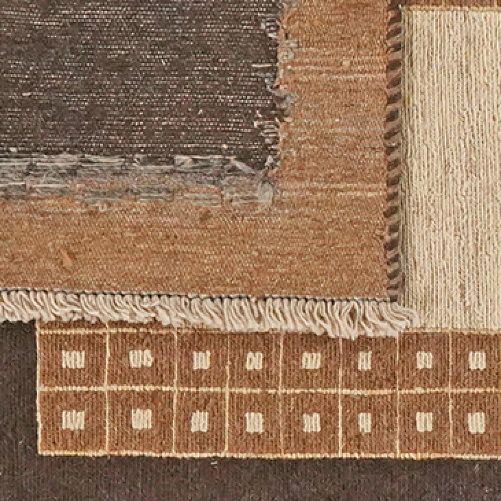 Kelim Gashgai — Handmade, 102x148 cm, Brown, 100% Virgin Wool | View 6