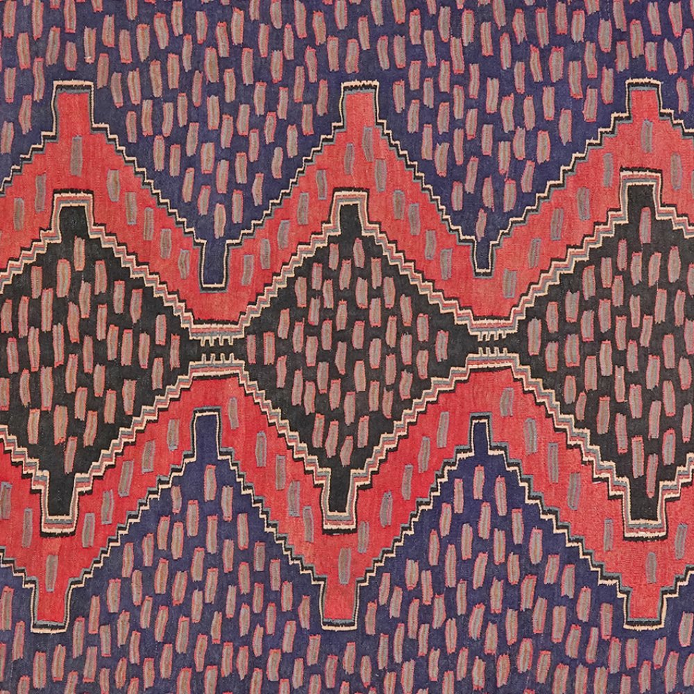 Kelim Harssin — Handmade, 163x312 cm, Red, 100% Virgin Wool | View 4