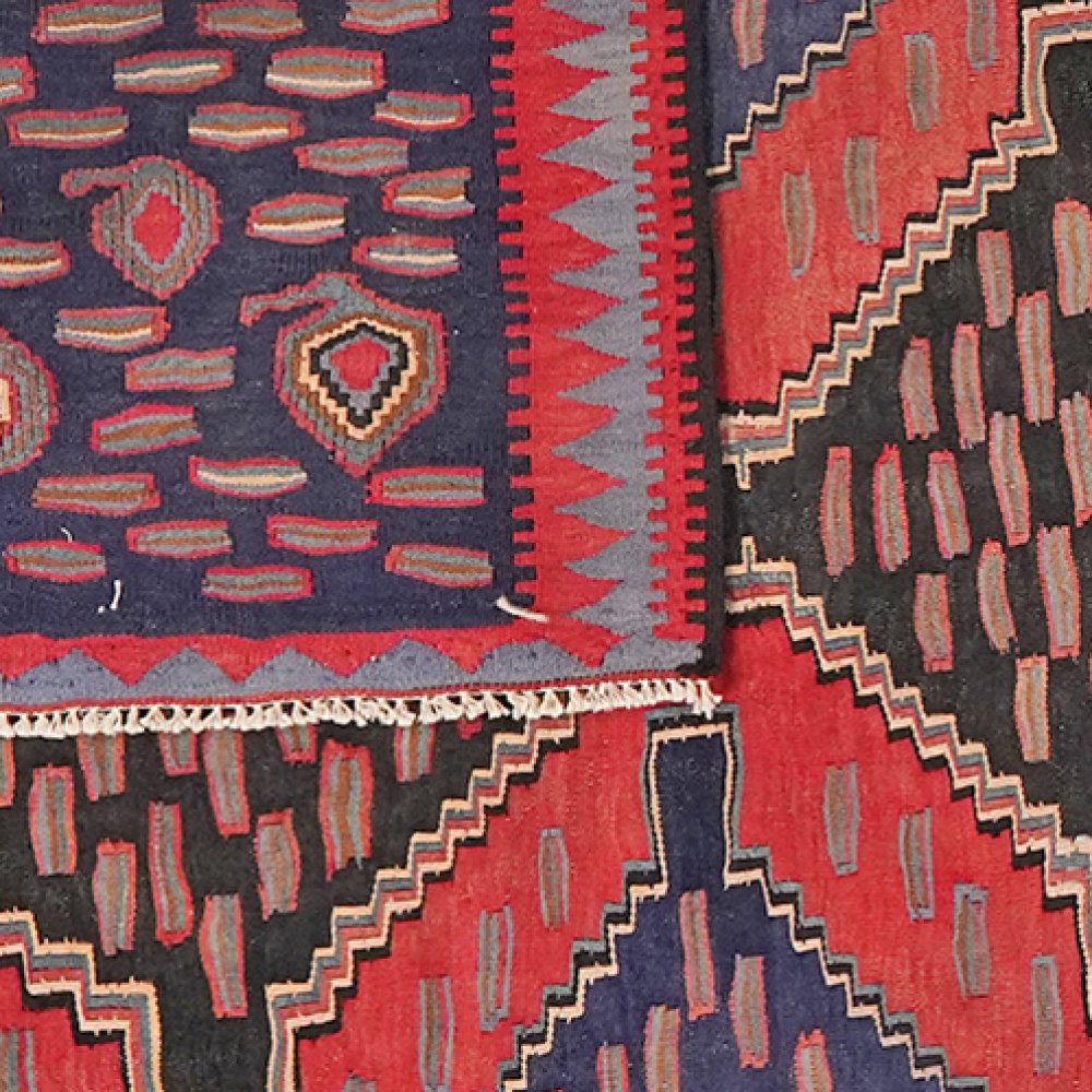 Kelim Harssin — Handmade, 163x312 cm, Red, 100% Virgin Wool | View 6