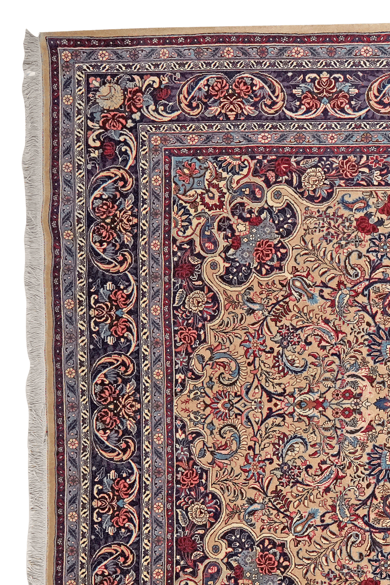 Bidjar — Hand-knotted, 208x326 cm, Beige, 100% Virgin Wool | View 3